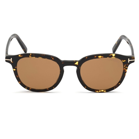 Men Sunglasses Tom Ford FT 0816 Pax 52E Shiny Dark Havana Brown Lenses AUTHENTIC - Picture 13 of 16